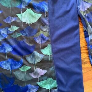 Reel Legends Men Shirt 3x 1/4 Zip Pullover Blue Stingray AOP Fish